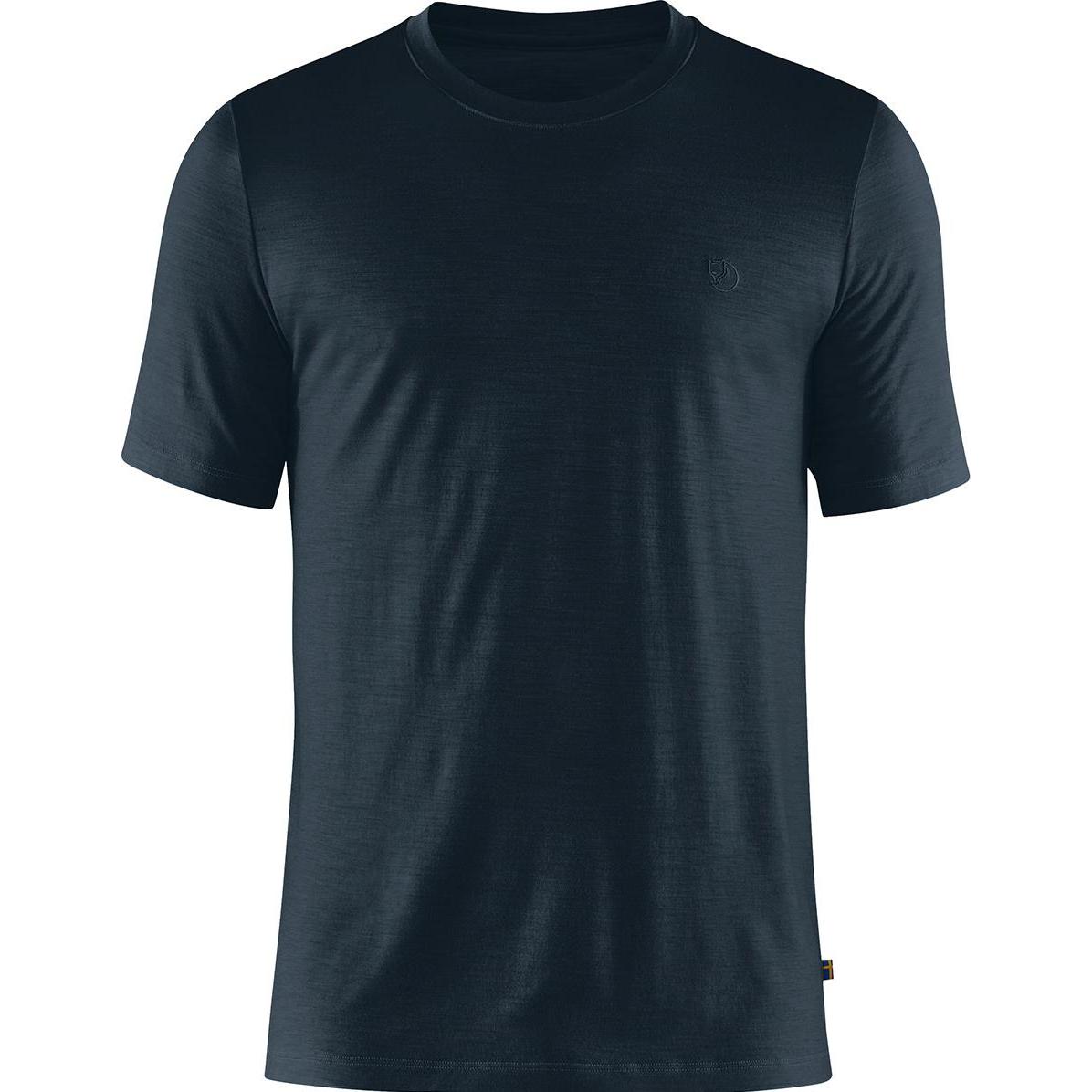 Fjällräven, Herren, Funktionsshirt, Abisko Wool T-Shirt (S), Blau, S