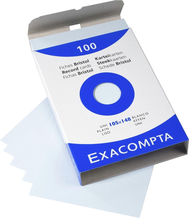 Actual product image Exacompta Index cards (A6, 205 g/m², 100 x)