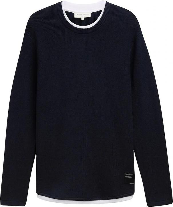 Produktbild Tom Tailor Einfacher Pullover mit Rundhalsausschnitt (XL)