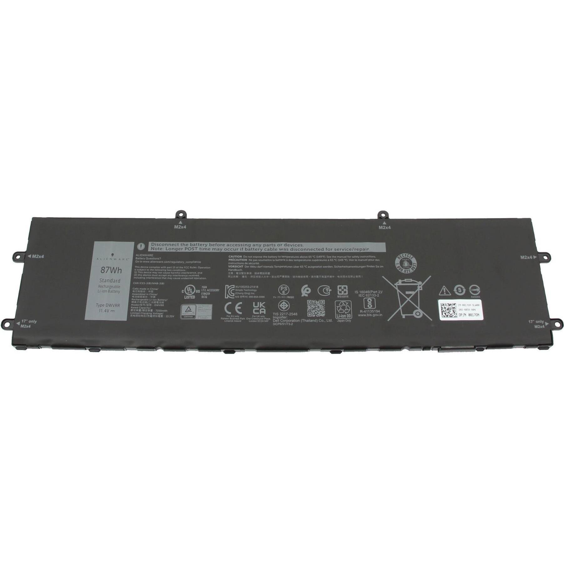 Dell NR6MH (6 Zellen, 7260 mAh), Notebook Akku