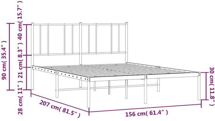 Image du produit vidaXL Bettgestell (150 x 200 cm)