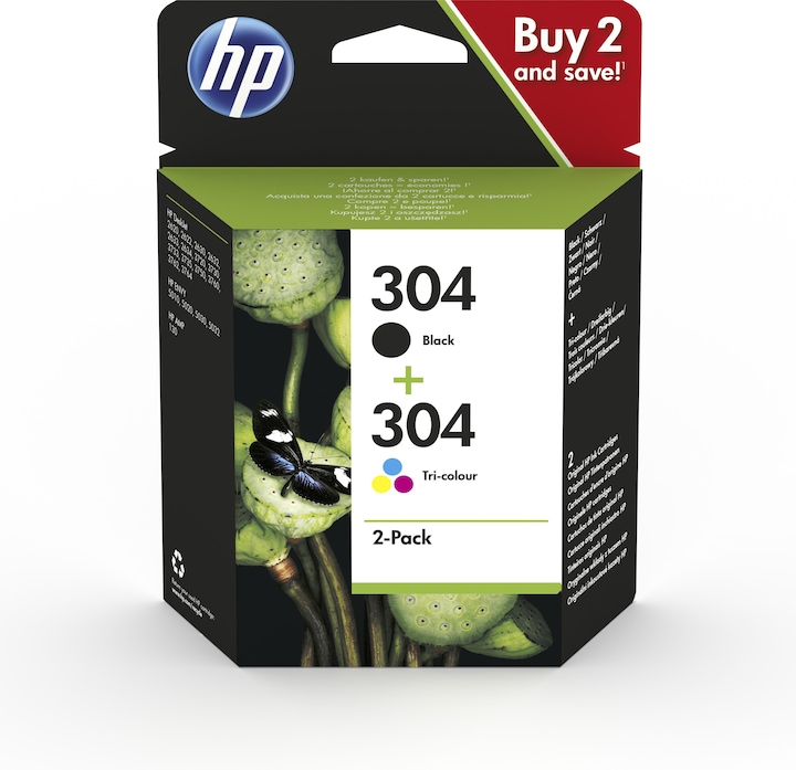 HP 304 2-Pack (M, CF, Y, C)