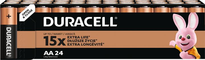 Produktbild Duracell Basic LR6/AA lizdinė plokštelė 24 (24 Stk., AA)