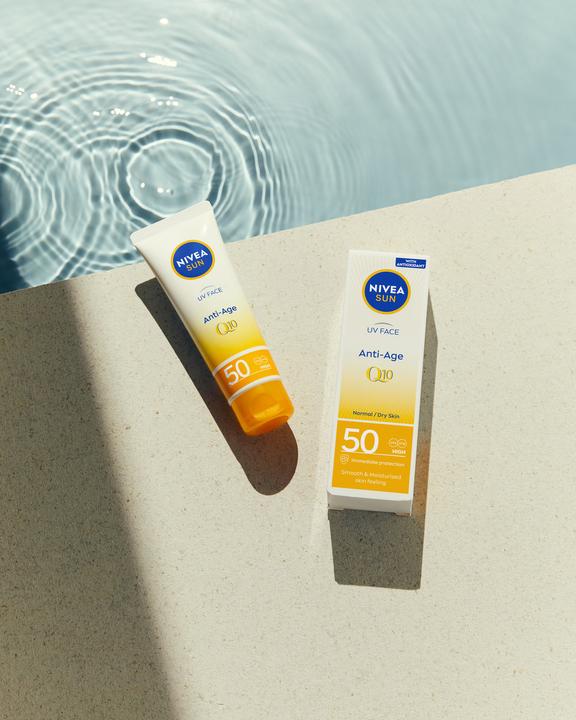 Immagine prodotto NIVEA UV Face Anti-Age Q10 (Crema solare viso, SPF 50, 50 ml, 67.51 g)