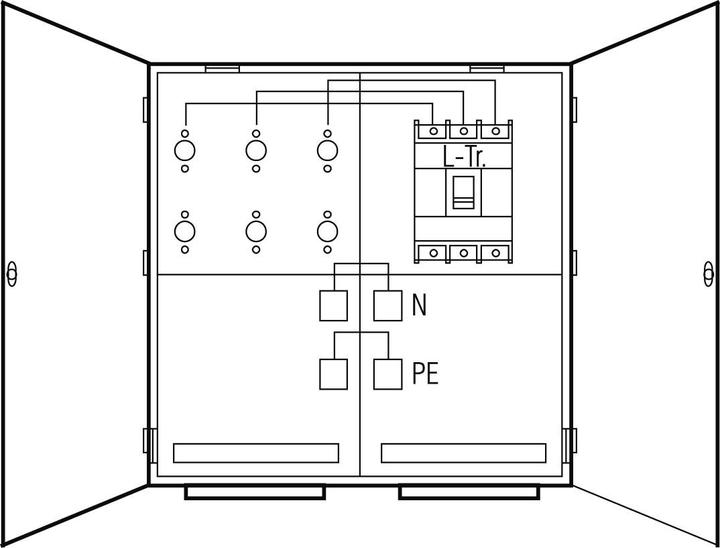 Produktbild ABN Wandlermessschrank IP54 By WMS121-55