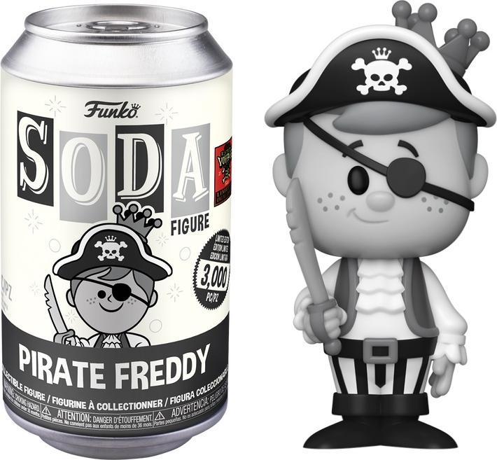 Immagine prodotto Funko Soda Pirate Freddy (Bianco e Nero) Esclusivo Funtastic Voyage - 3000 pezzi