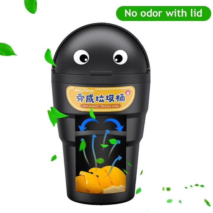 König Design KFZ Automülleimer Aufhängung mit Deckel Auslaufsicher Abfallsammler Organizer (0.52 l)