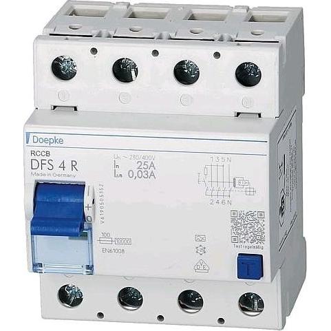 Doepke, Schutzschalter, FISchalter DFS 4 02540,03A R