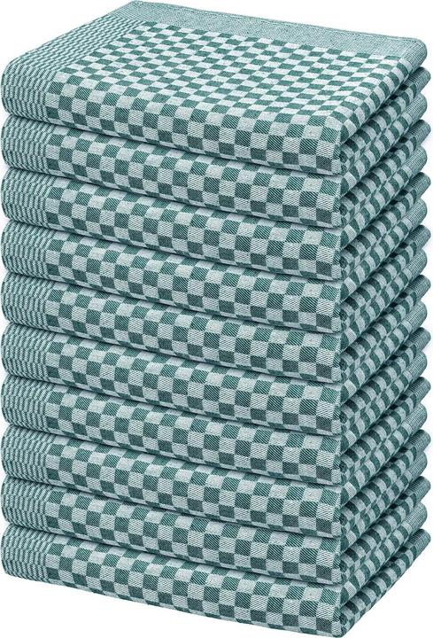 Actual product image Müskaan Set of 10 pit trays, petrol, tea towels 45 x 70 cm (50 x 70 cm)