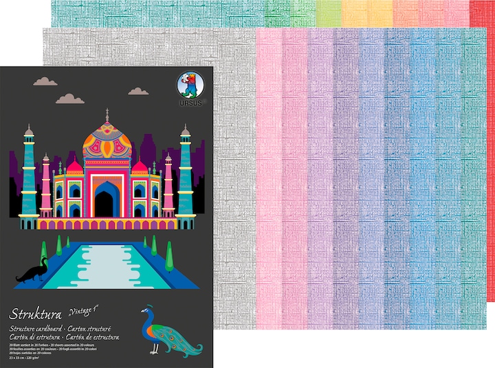 Actual product image Ursus Paper Set "Struktura Vintage (220 g/m², 20 x)