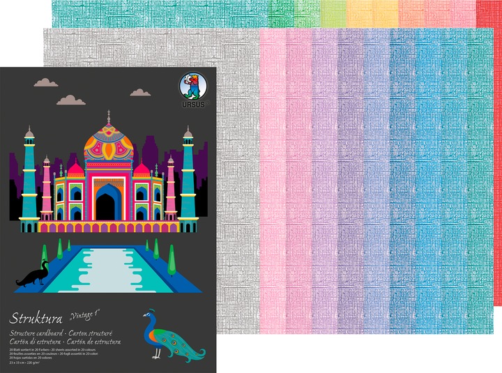 Actual product image Ursus Paper Set "Struktura Vintage (220 g/m², 20 x)