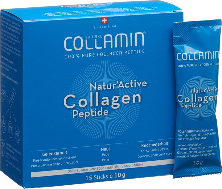 Produktbild Collamin Natur'Active Collagen Peptide (15 Stück, Pulver, 10 g)