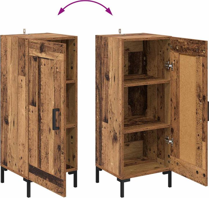 Produktbild vidaXL Modernes Highboard (34 x 34 x 180 cm)
