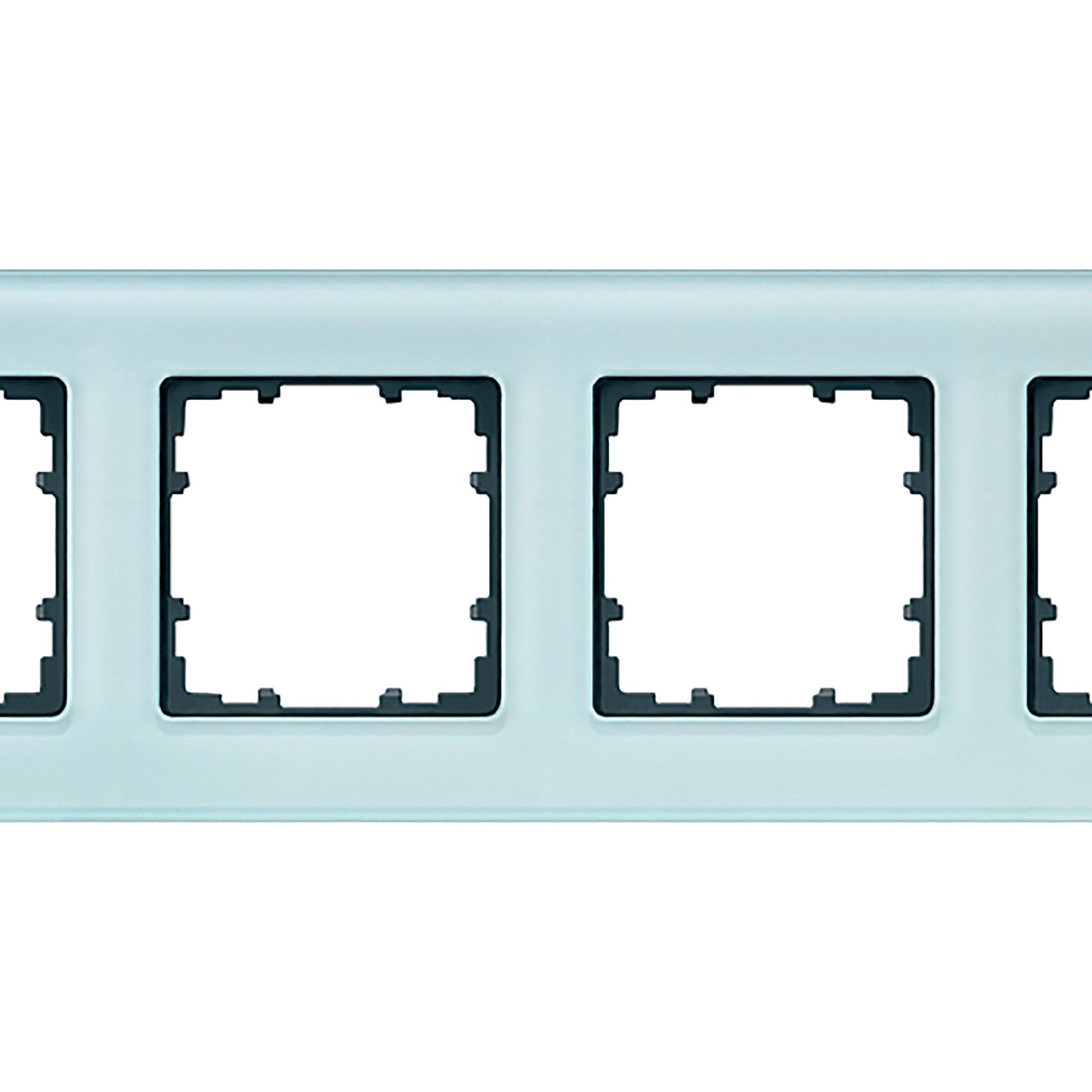 Thumbnail - Siemens, Zubehör Schalterprogramm, Rahmen 4f krgn DELTAmiro Glas 5TG1204