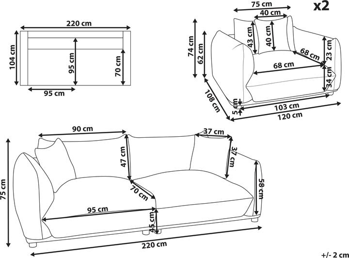 Produktbild Beliani Luvos