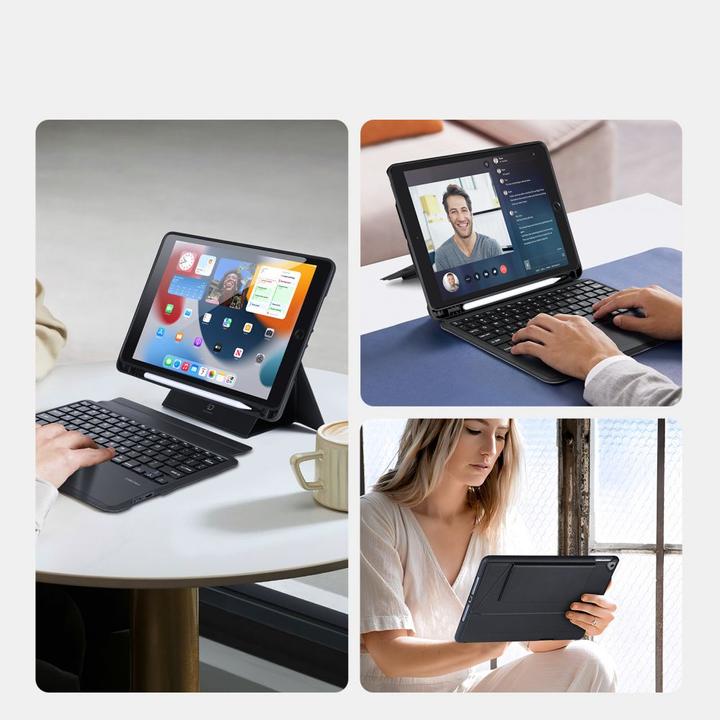 Image du produit Dux Ducis Étui pour clavier de la série DK (ING. Int., iPad 7, iPad 8, IPad 9)