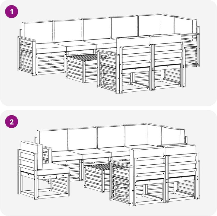 Produktbild vidaXL Sofa Set
