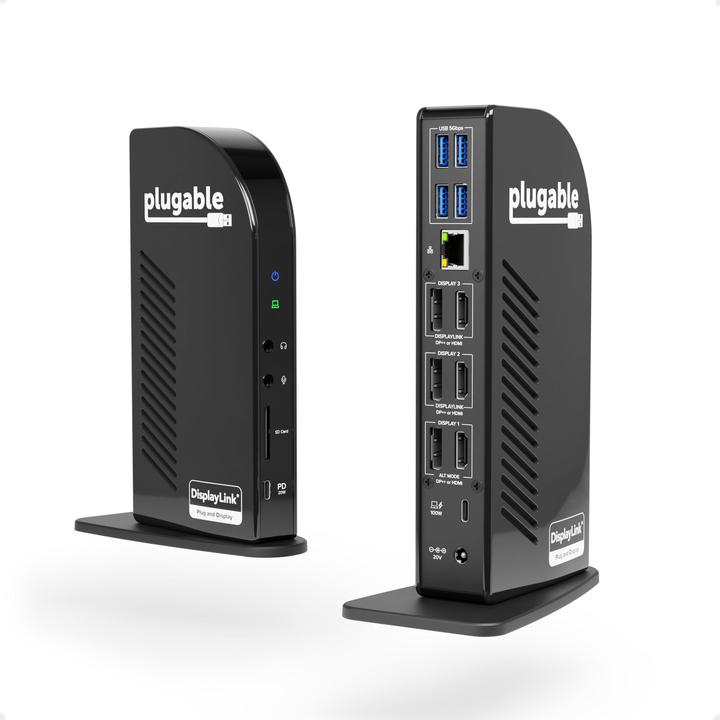 Plugable Station d'accueil USB-C triple écran 4K PD (USB-C)
