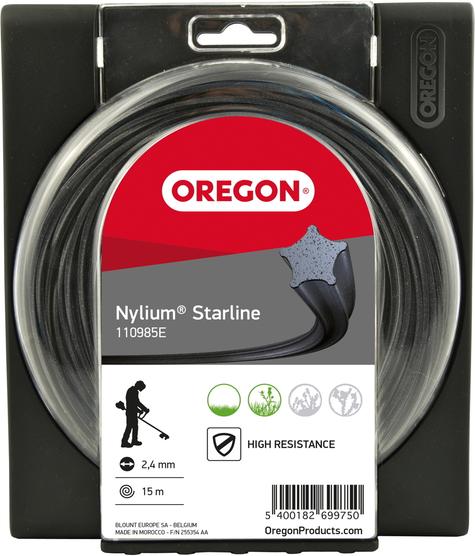 Actual product image Oregon Thread Nylium Starline 1.6 mm x 15 m (Weed whacker, Garden machinery spare parts)