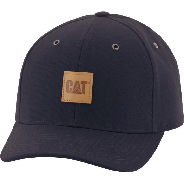 Cat, Herren, Cap, Leather Patch, Schwarz, (One Size)