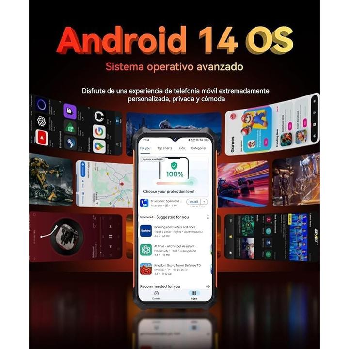 Image du produit Cubot Kingkong Es (128 Go, Noir, Noir, Orange, 6.50", Double SIM, 4G)