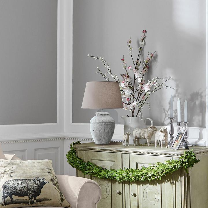 Image du produit Loberon Lampe de table Mosnay beige/gris antique (E27)