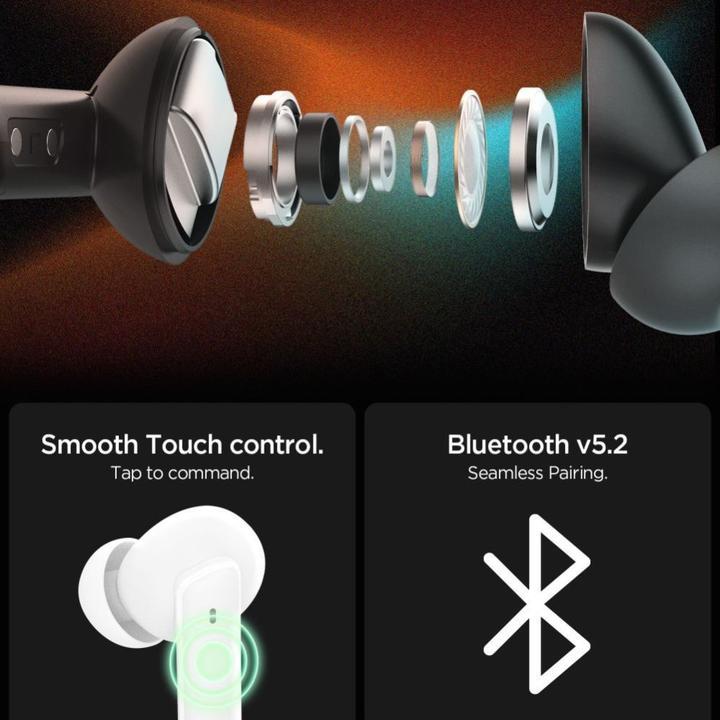 Produktbild Spigen TWS Headphones SA2402 ANC PRO black (ANC, 8 h, Kabellos)