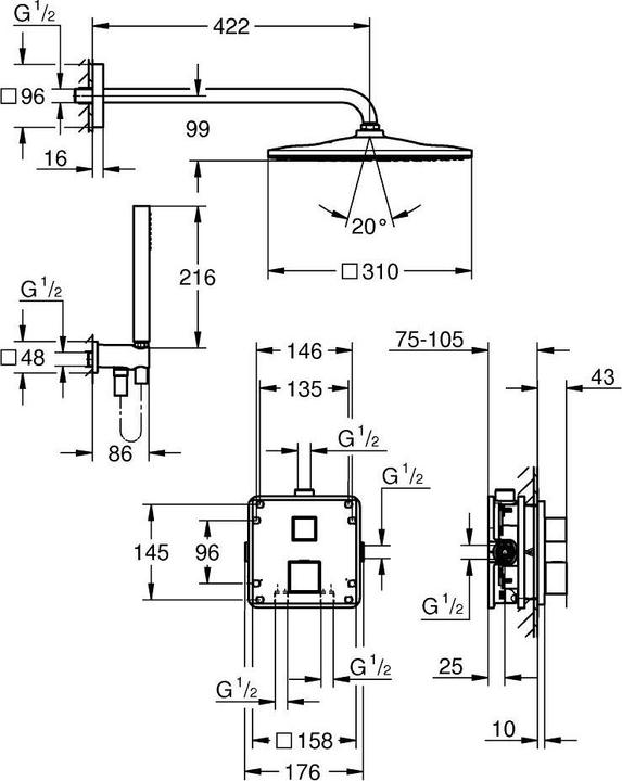 Nährwerte und Zutaten Grohe Grohtherm Cube