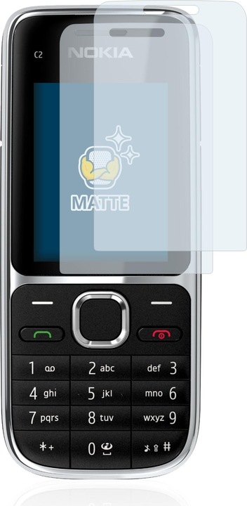 Actual product image BROTECT Anti-glare screen protector matt (2 Piece, Nokia X2-01)