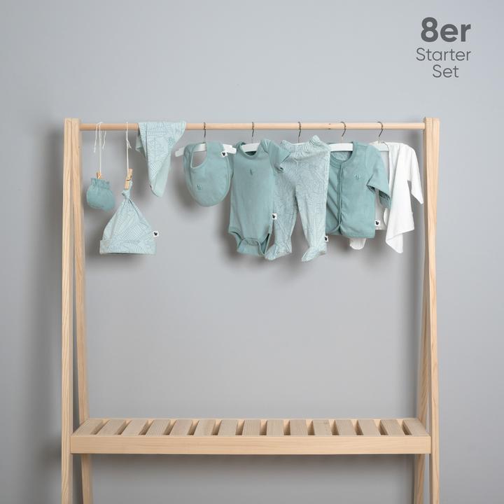 Immagine prodotto TotsTale Premium 8-tlg. Newborn Starter-Set – Babykleidung aus Bio-Baumwolle – Geschenk zur Geburt (50, 56, 62, 68)