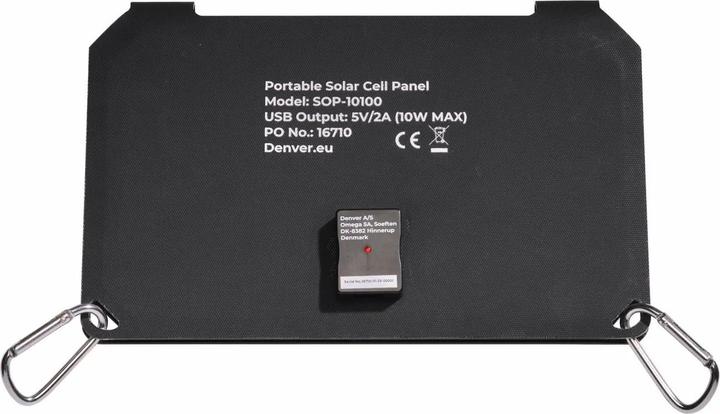 Actual product image Denver 2er-Set Mobiles, faltbares Solarpanel, 10W, USB-C (10 W)