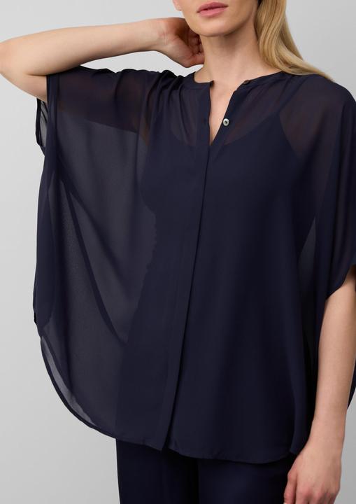 Actual product image S.Oliver Bluse Transparente Poncho-Bluse aus Chiffon (38)