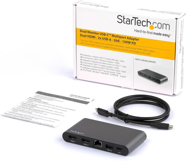 Produktbild StarTech DK30C2HAGPD (USB-C, 4 Ports)