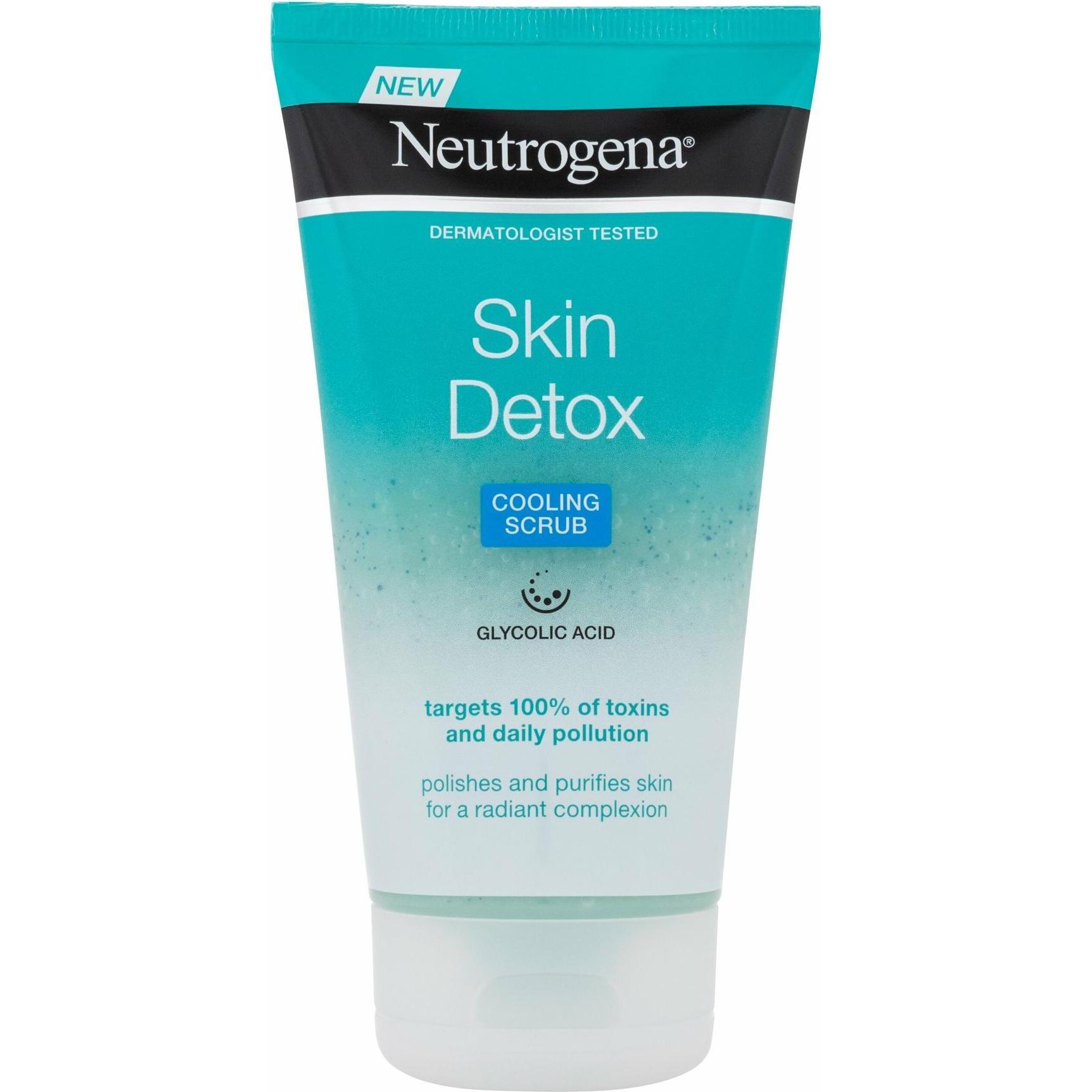 Neutrogena, Pulizia viso, Scrub rinfrescante disintossicante per la pelle (Scrub detergente, 150 ml)