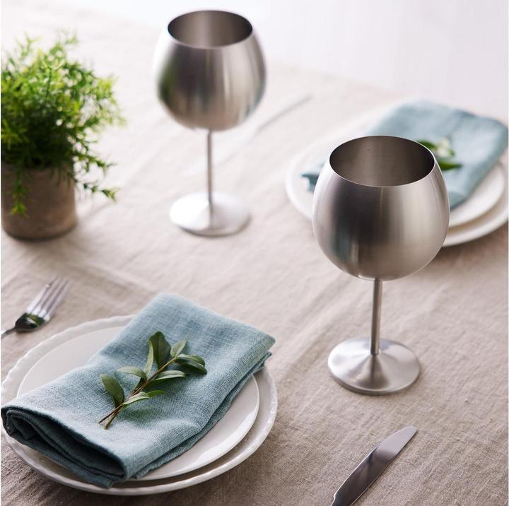 Produktbild Oak & Steel Edelstahl Gin Gläser Silber 4er-Set (7 dl, 4 x, Gin Gläser)