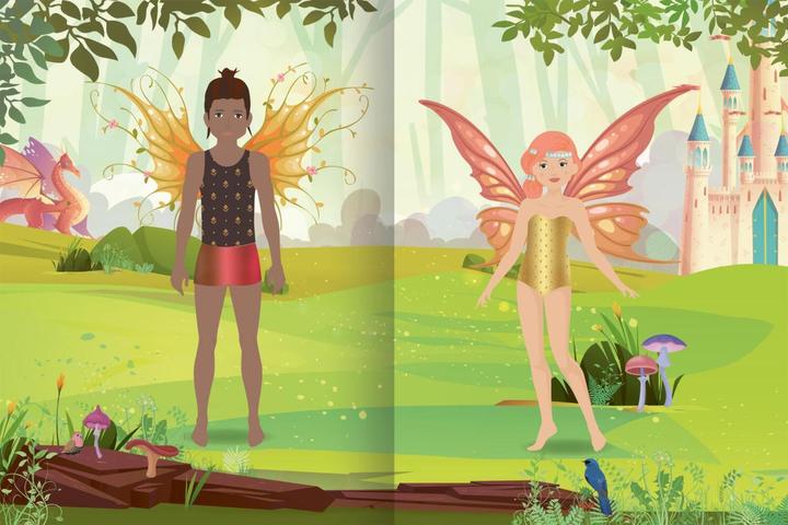 Produktbild Sticker-Anziehpuppen Metallic – Im Feenreich