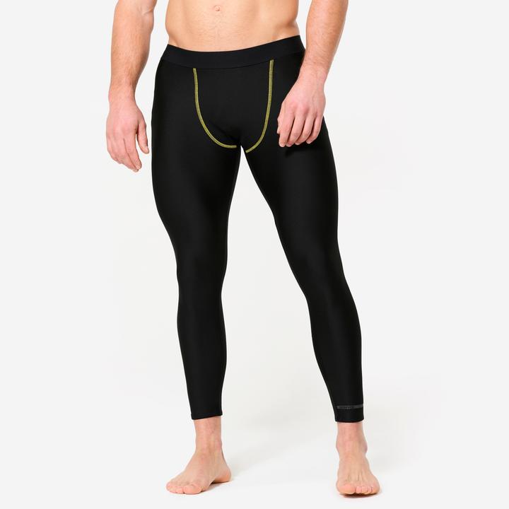 Produktbild Domyos MMA-Leggings Herren - schwarz/gelb (L)
