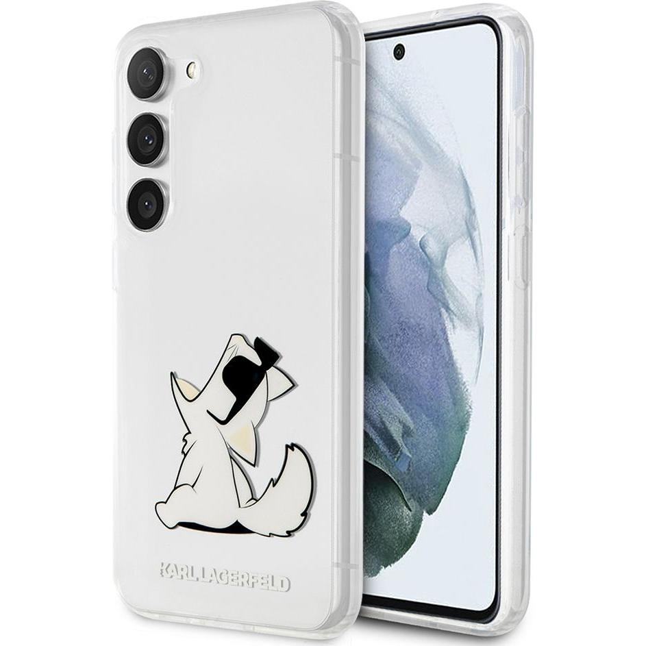 Karl Lagerfeld KLHCS23MCFNRC S23+ S916 transparent hardcase Choupette Fun (Samsung Galaxy S23+), Smartphone Hülle, Trans...
