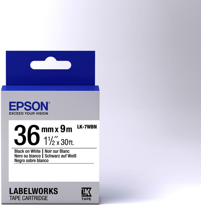 Immagine prodotto Epson Etichetta Cassetta Lk-7wbn (3.60 cm, Bianco, Nero)