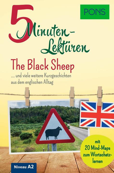 Produktbild PONS 5-Minuten-Lektüren Englisch A2 - The Black Sheep (Deutsch, Englisch, Butler, Dominic, 2019)