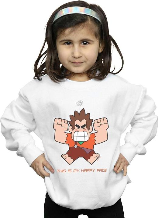 Produktbild Disney Wreck It Ralph Happy Face Sweatshirt Mädchen (152, 158)