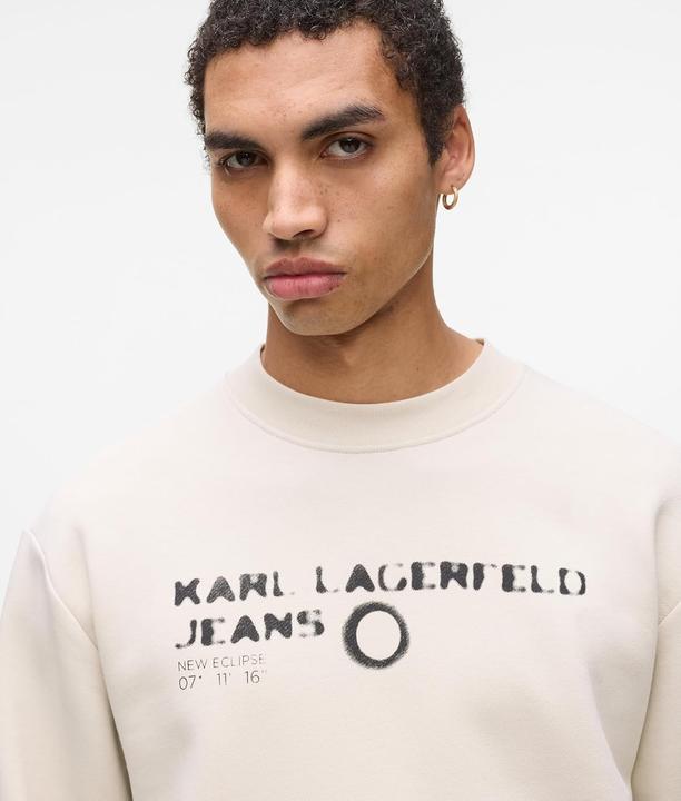 Produktbild Karl Lagerfeld Jeans, Heren, Eclipse Logo Sweat, Regular Fit, Beige, L (L)