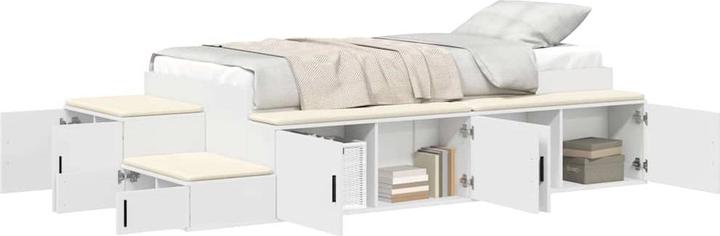 Actual product image VidaXL Storage bed frame white 90x200 cm (90 x 200 cm)