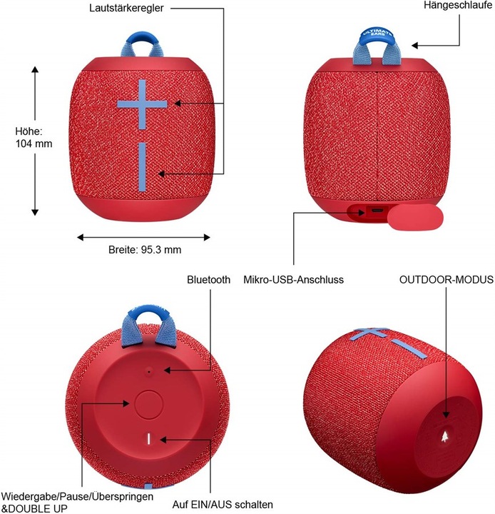 Produktbild UE Wonderboom 2 (13 h, Batteriebetrieb)