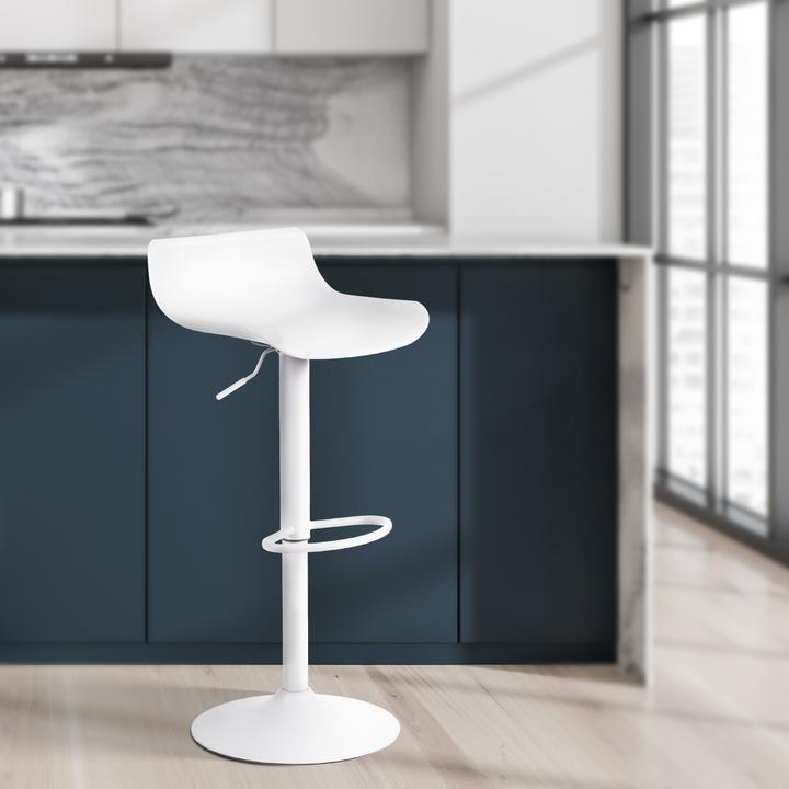 Actual product image CLP Aveiro bar stool, white