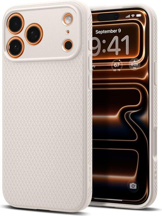 Actual product image Spigen - Liquid Air - iPhone 17 Pro Max - Natural Titanium (Apple iPhone 17 Pro Max)