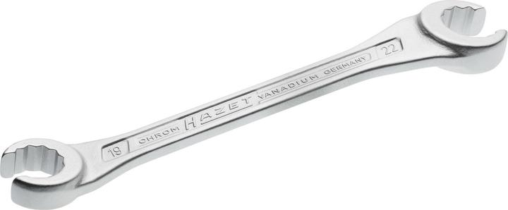 Produktbild HAZET Doppel-Ringschlüssel ∙ offen 612-19X22 ∙ Aussen Doppel-Sechskant Profil ∙ 19 x 22 mm (19 mm, 22 mm)