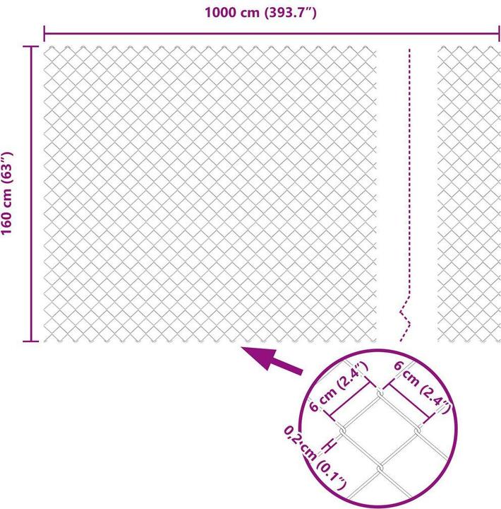 Produktbild vidaXL Zaunpfosten