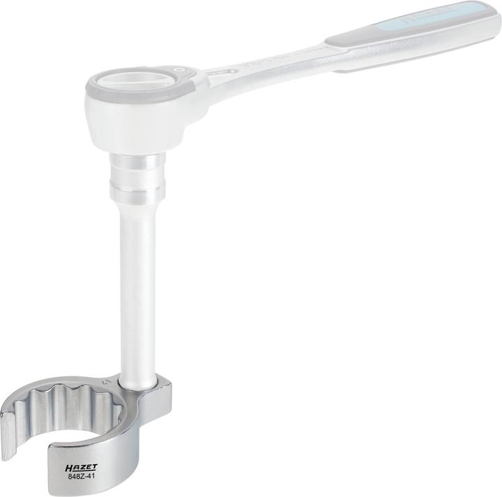 Produktbild HAZET Ringschlüssel ∙ Doppelsechskant ∙ offen 848Z-18 ∙ Vierkant10 mm (3/8 Zoll) ∙ Aussen Doppel-Sec… (18 mm)