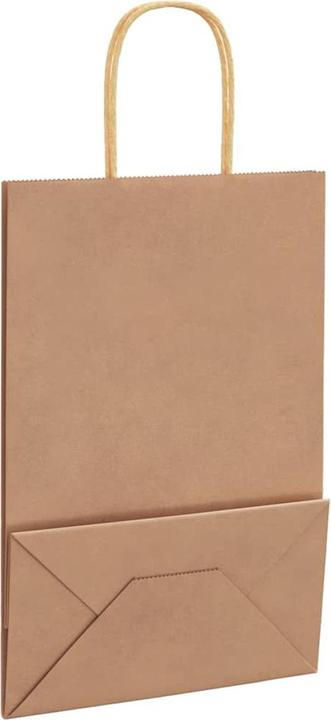 Image du produit VidaXL Sacs en papier kraft 250 pcs. avec anse Marron 22x11x31 cm Sac en papier (Pochette cadeau, 250 x)